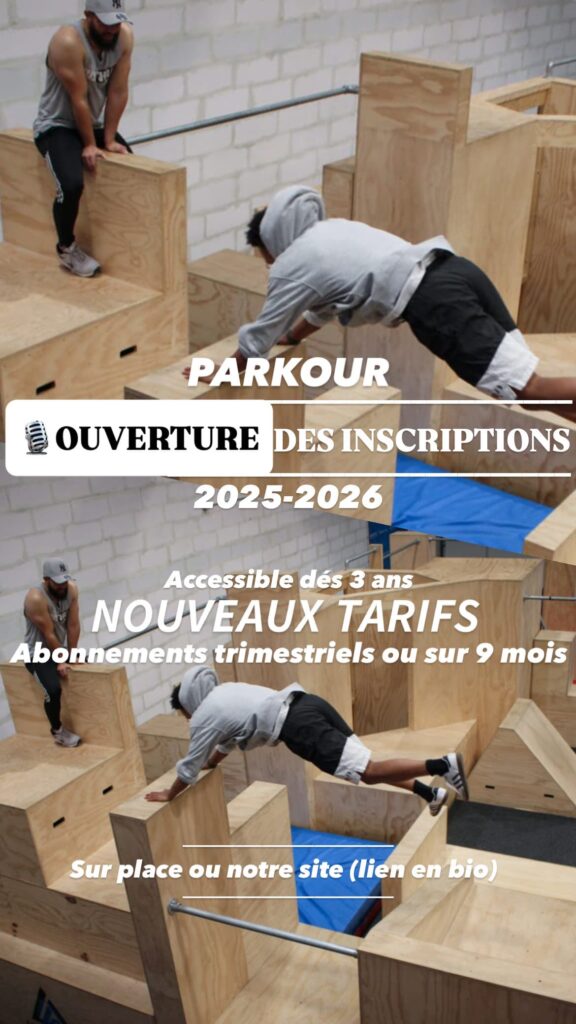 Parkour-Ouverture des inscriptions