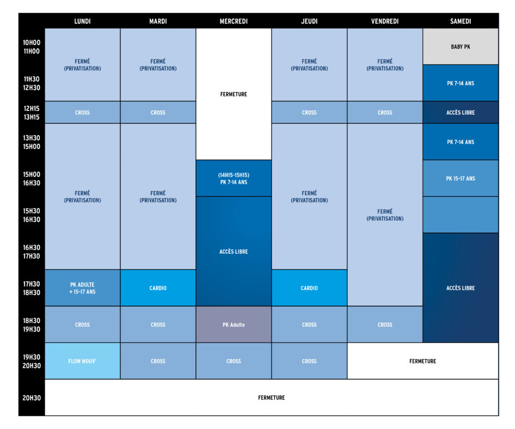 Wav'arts - Planning cours