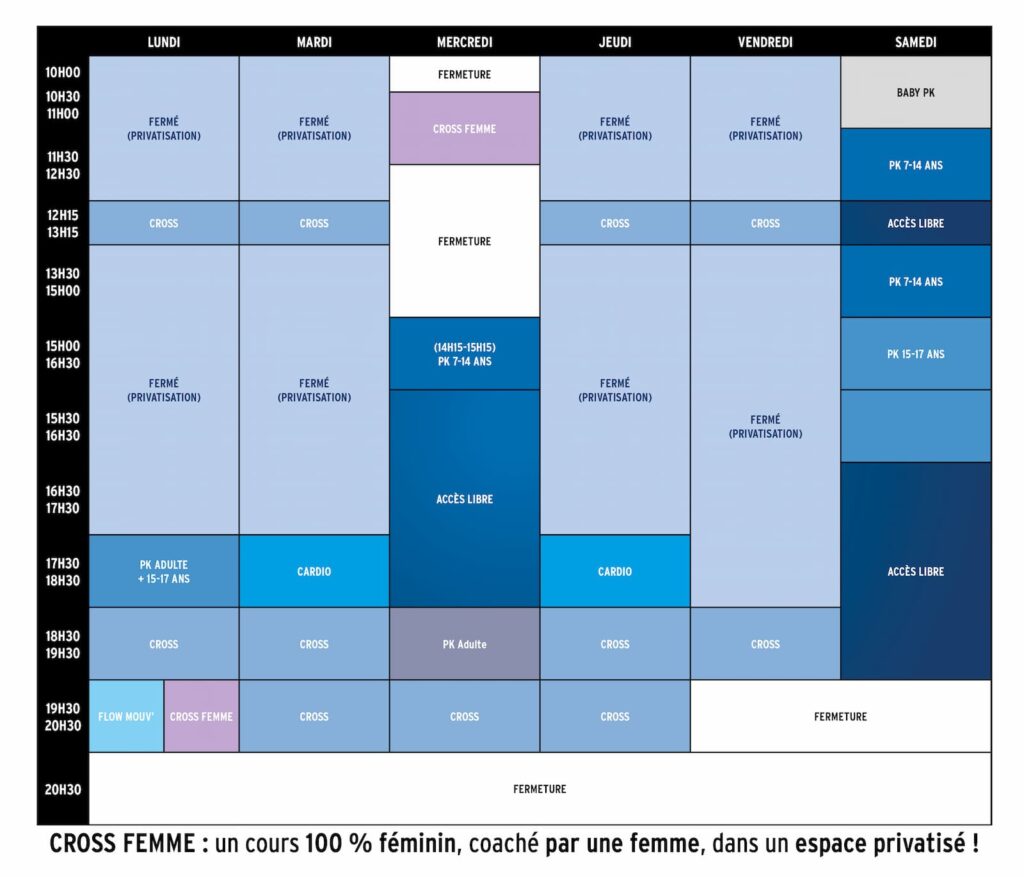 Wav'arts - Planning cours rentrée 2025